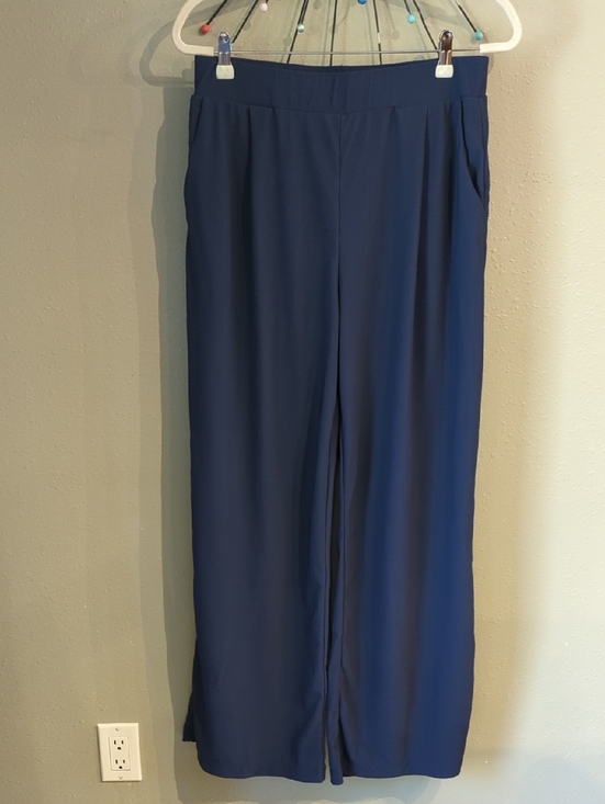 HALARA Pants - Nautical Vacation Office Halara Wide Leg Pull On Pants Sz Large Pockets